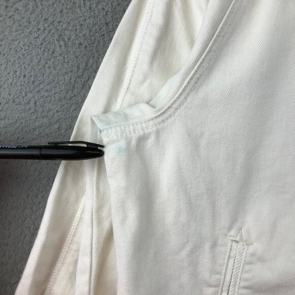 Men's Diesel Full Zip Bomber Jacket White Fraternity size L - Picture 5 of 15